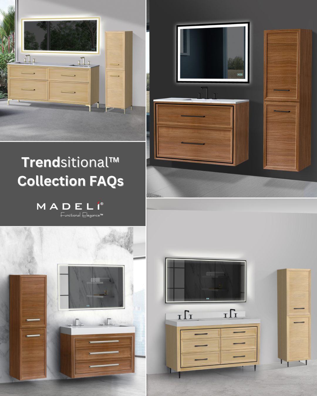 Trendsitional™ Vanity FAQ: Choosing the Best Bathroom Vanities for Your Home