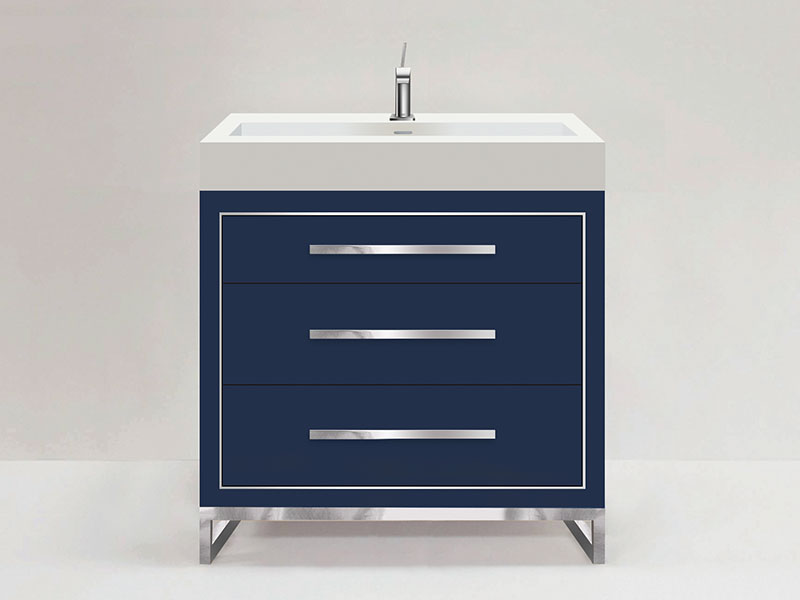 Estate Vanity in Sapphire Blue finish