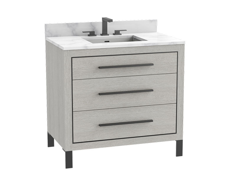 Estate Vanity in Coastal Grey finish
