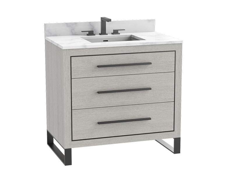 Estate Vanity in Coastal Grey finish