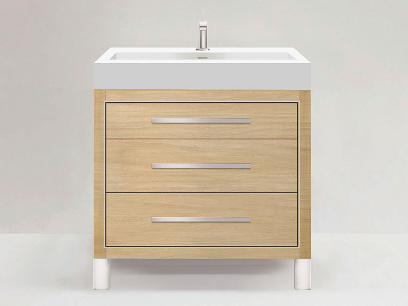 Estate Vanity in Natural Oak finish