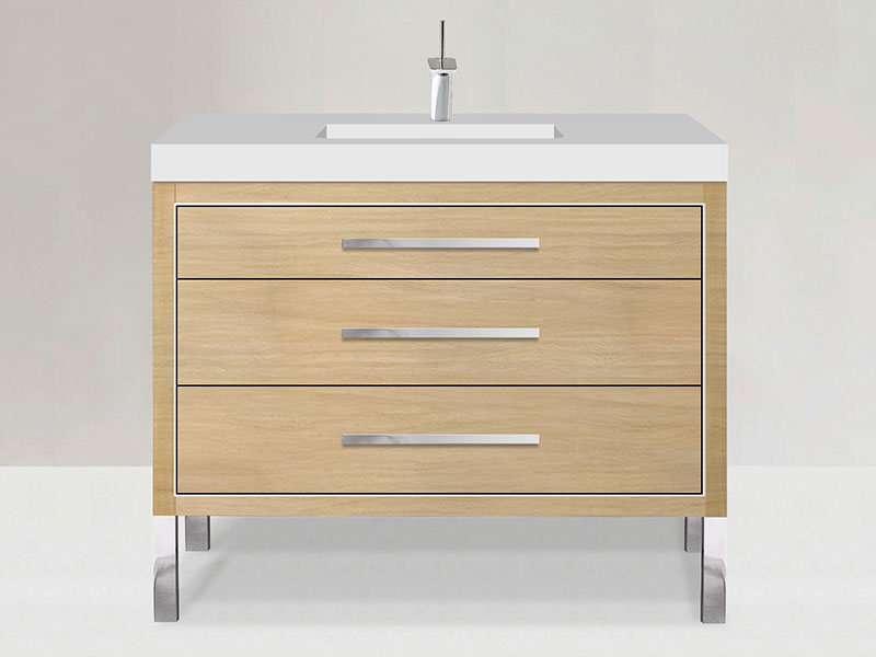 Estate Vanity in Natural Oak finish