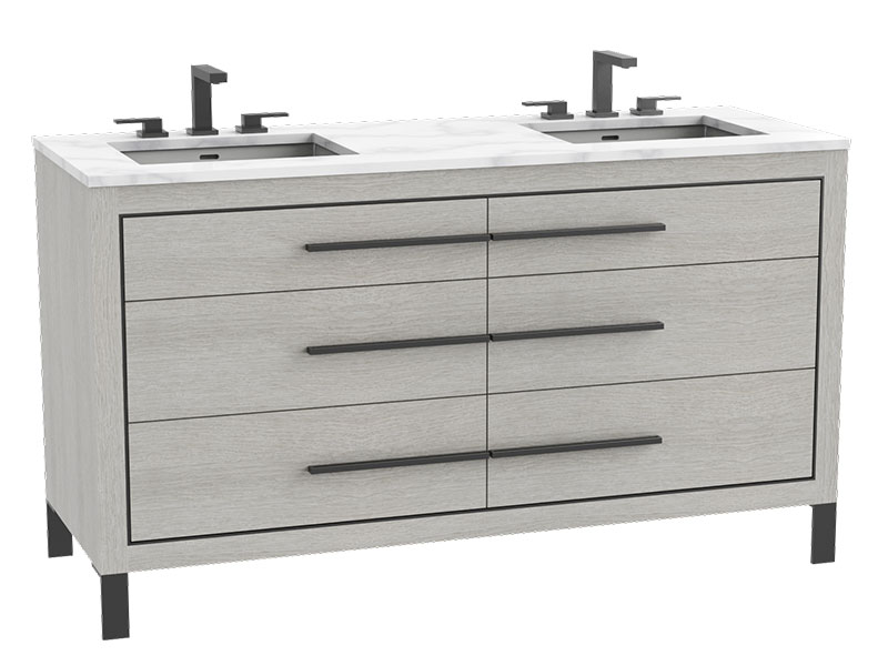 Estate Vanity in Coastal Grey finish