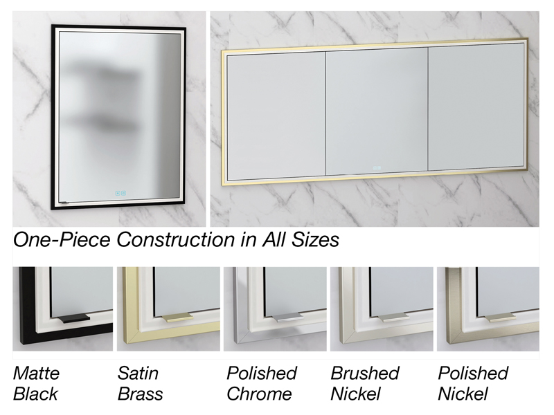 Exclusive Unibody Cabinet Construction
Designed for Recessed Mount