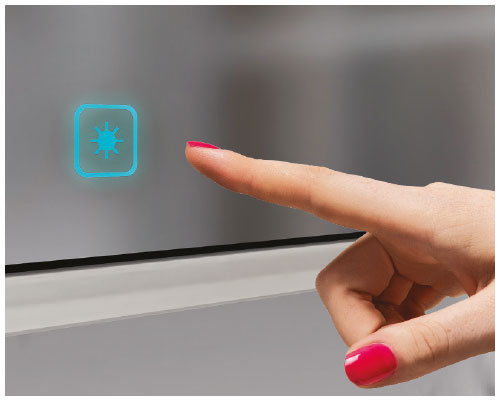 Lumen Touch™ + Sensor Technology Switch—Built-in Dimmer and Digital Memory